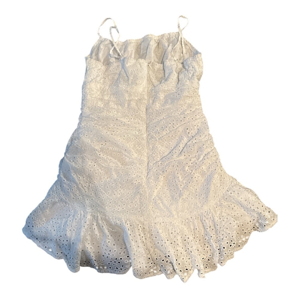 White Crochet Dress Girls Large festival, graduation, vacation, party, cruise - Picture 2 of 3